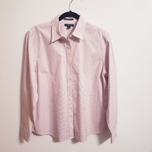 Lands' End Striped Dress Shirt...16